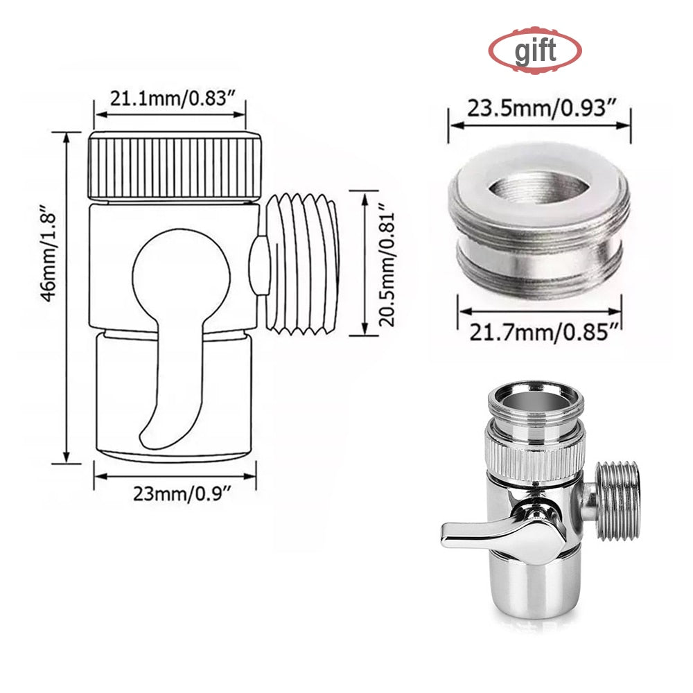 Compact sink shower